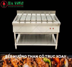 bếp nướng inox có trục xoay