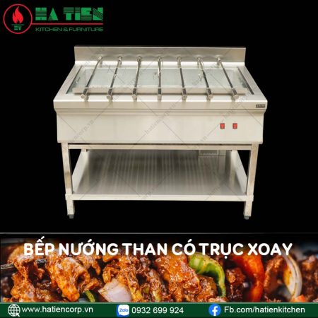 bếp nướng inox có trục xoay