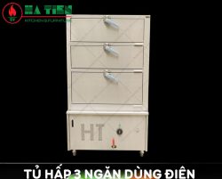 tủ hấp 3 ngăn dùng điện