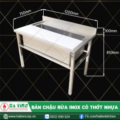 bàn chậu rửa inox