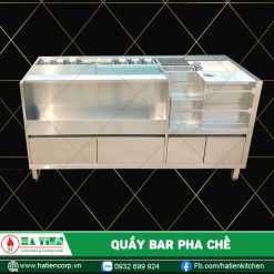 quầy pha chế bằng inox