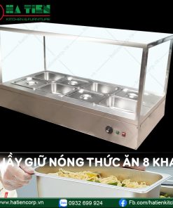 quầy giữ nóng thức ăn 8 khay