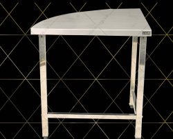 Bàn Góc Tường Inox - Bàn Góc Không Kệ