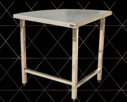 Bàn Góc Tường Inox - Bàn Góc Không Kệ