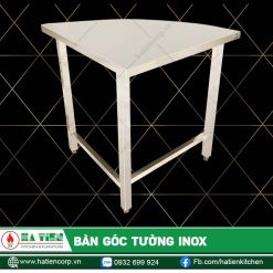 Bàn Góc Tường Inox - Bàn Góc Không Kệ