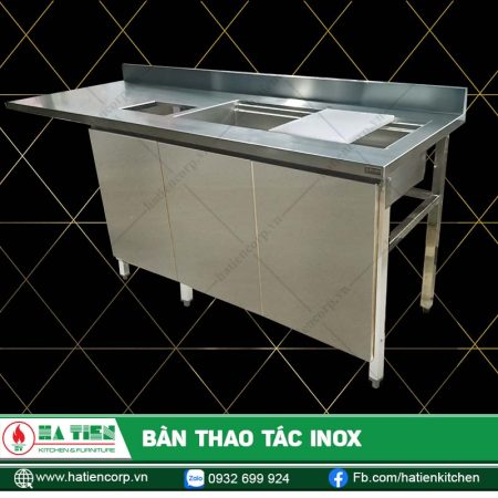 Bàn Thao Tác Inox Hà Tiên - Bàn Chậu Rửa Inox