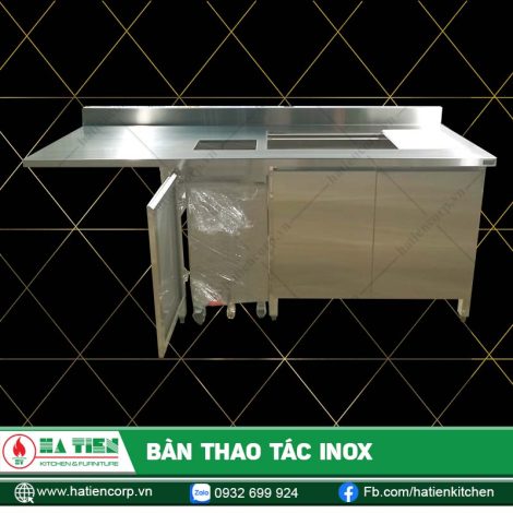 Bàn Thao Tác Inox Hà Tiên - Bàn Chậu Rửa Inox