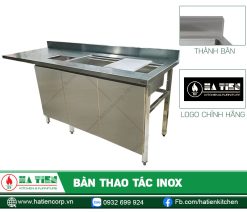 Thiết kế thành (hay còn gọi là backsplash) cao, ngăn nước và bụi bẩn