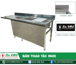 Thiết kế thành (hay còn gọi là backsplash) cao, ngăn nước và bụi bẩn