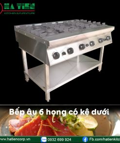 bếp âu 6 họng dùng gas