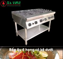bếp âu 6 họng dùng gas