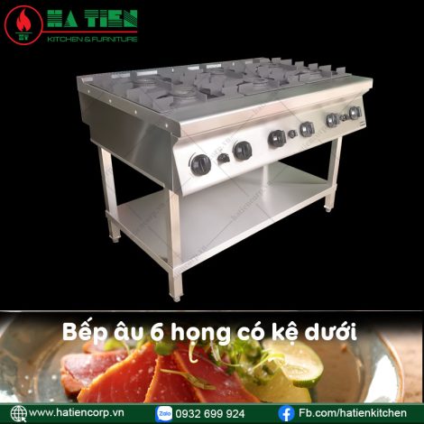 bếp âu 6 họng dùng gas