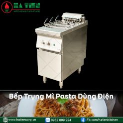Bếp trụng mì pasta