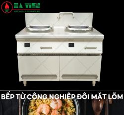 bếp điện từ công nghiệp 2 họng