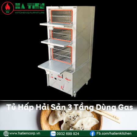 Tủ hấp hải sản 3 ngăn