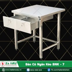 bàn bếp inox có ngăn kéo 2