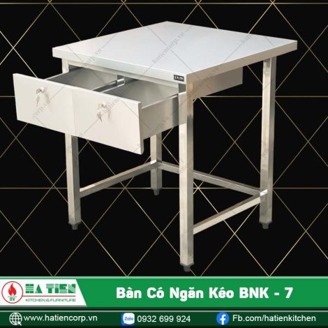 bàn bếp inox có ngăn kéo 2