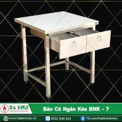 bàn bếp inox có ngăn kéo 3