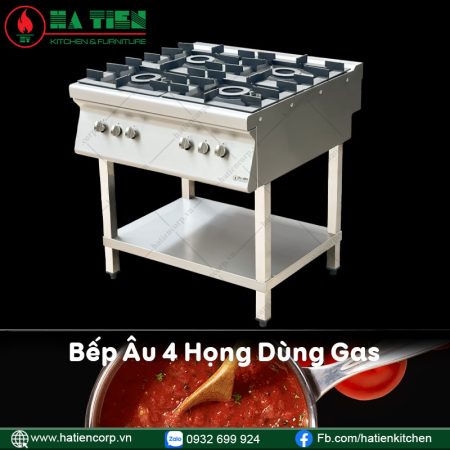 Bếp Âu 4 họng — Hà Tiên Corp