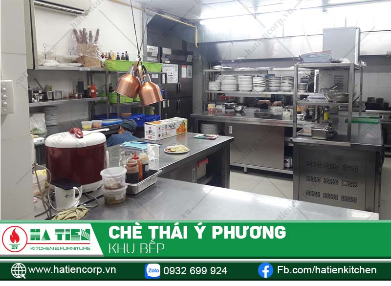 Một khu bếp với đầy đủ công năng, vừa đảm bảo an toàn vệ sinh thực phẩm