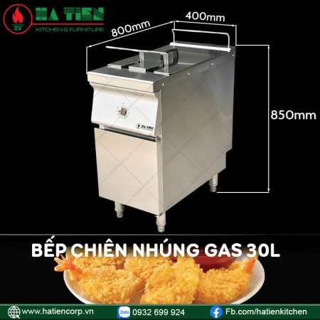 bếp chiên nhúng gas