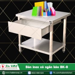 bàn inox có ngăn kéo Hatiencorp