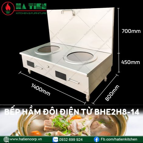 bếp từ công nghiệp 2 họng
