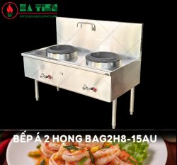 bếp á công nghiệp 2 họng
