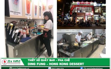 Thiết Kế Quầy Bar Café Dingfung Hongkong Dessert
