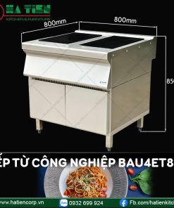 bếp từ công nghiệp 4 họng BAU4ET8-8