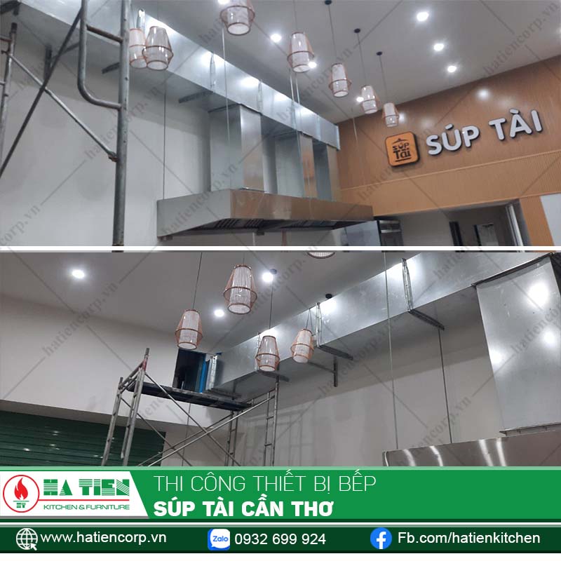 Lắp đặt hệ thống hút khói, hút mùi cho bếp