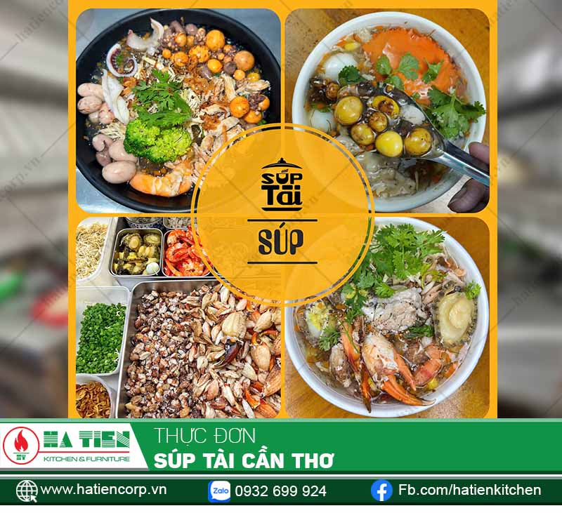 Các món súp với topping đa dạng