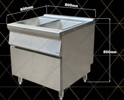 Thiết Bị Tách Dầu Inox - Thùng Để Ráo Dầu Bếp Nhà Hàng