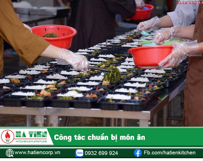 Số lượng phần ăn mỗi bữa là rất lớn