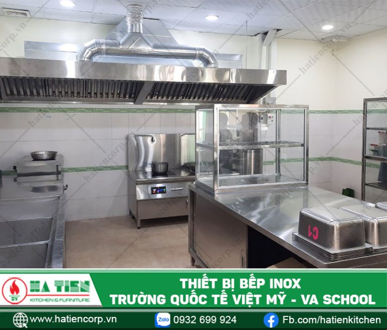 bếp inox trường học quốc tế việt mỹ