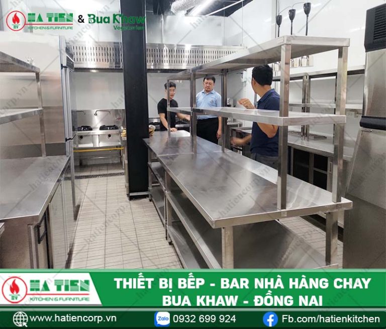 thiết bị bếp, quầy bar nhà hàng chay Bua Khaw - Đồng Nai