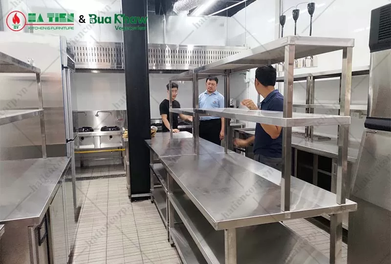 thiết bị bếp, quầy bar nhà hàng chay Bua Khaw - Đồng Nai