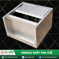 mẫu quầy pha chế inox