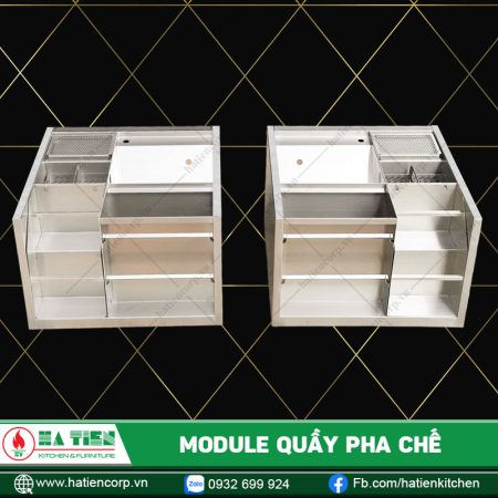 Quầy pha chế inox dạng module Hà Tiên