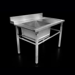 Bàn bát bẩn inox SUS 304 – Bàn inox có chậu rửa 1100 x 750 x 850/950 mm