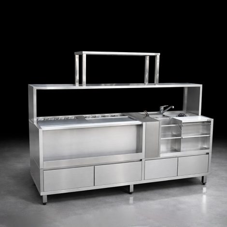 Quầy pha chế inox 304 công nghệ Nhật QPC-18