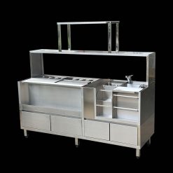 Quầy pha chế inox 304 công nghệ Nhật QPC-18