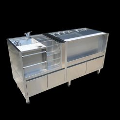 Quầy pha chế inox 304 công nghệ Nhật QPC-18