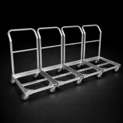 Xe đẩy hàng bằng inox 600x600x900 – Giải pháp vận chuyển linh hoạt cho bếp công nghiệp