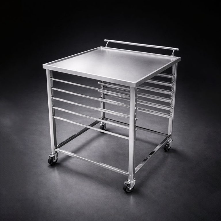Xe đẩy inox Hà Tiên gia công