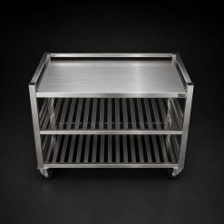 Mặt bàn inox phẳng có lan can viền