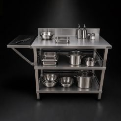 Hai tầng kệ dưới tăng khả năng lưu trữ