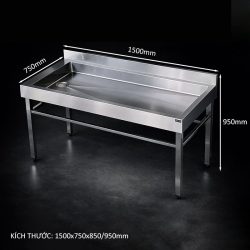 Kích thước: 1500 x 750 x 850/950 mm