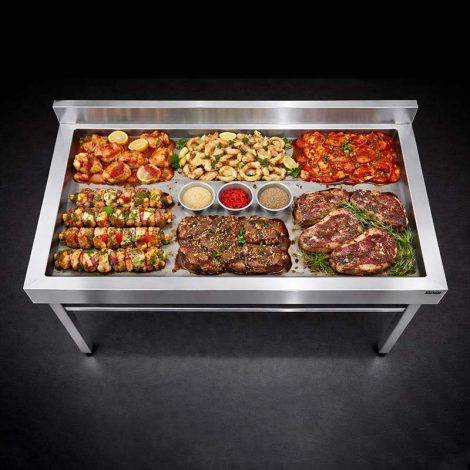 Ứng dụng thực tế của bàn tẩm ướp inox