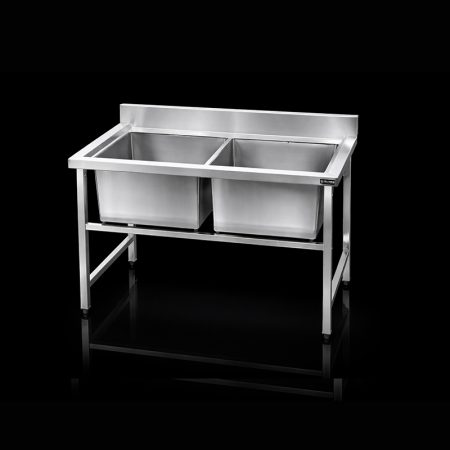 Chậu Rửa 2 Ngăn Inox 304 – Giải Pháp Rửa Sơ Chế Hiệu Quả Cho Bếp Công Nghiệp